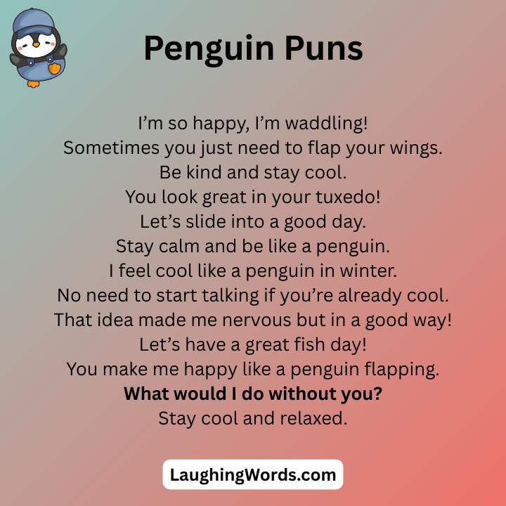 Penguin Puns One Liners