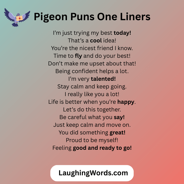 Pigeon Puns One Liners