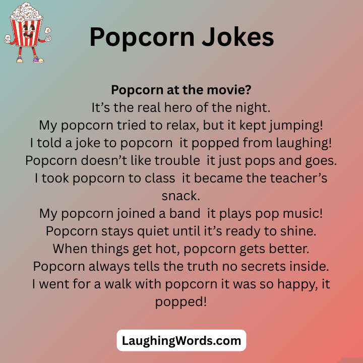 Popcorn Jokes One Liners