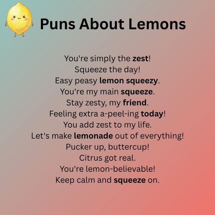 Puns About Lemons