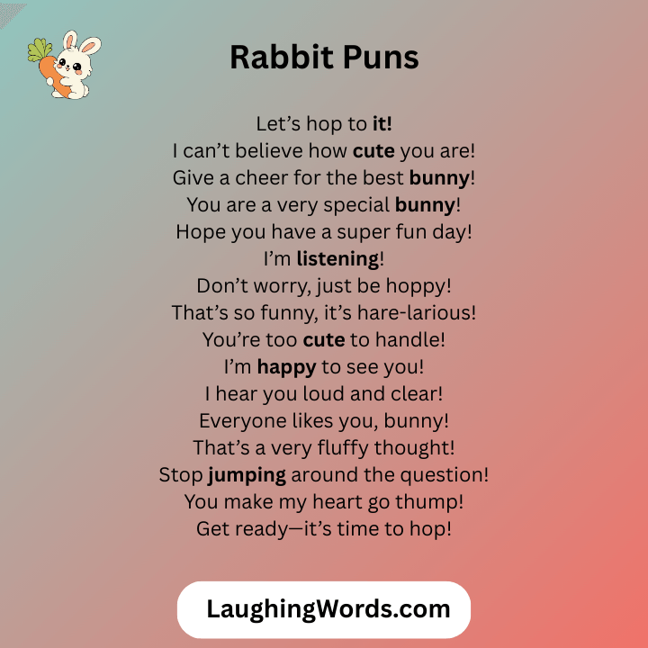 Rabbit Puns