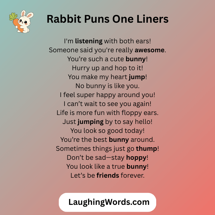 Rabbit Puns One Liners