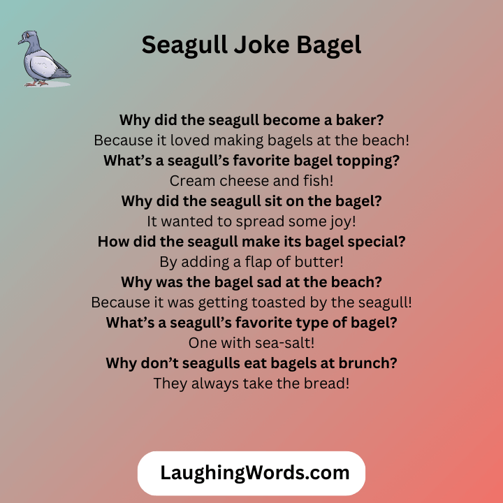 Seagull Joke Bagel