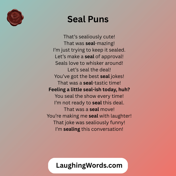 Seal Puns