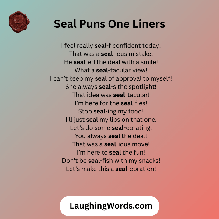 Seal Puns One Liners