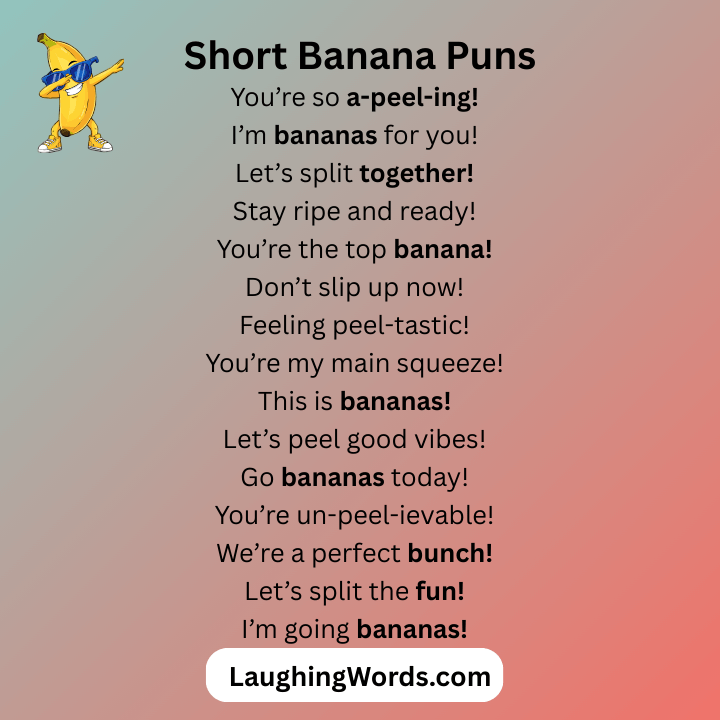 Short Banana Puns