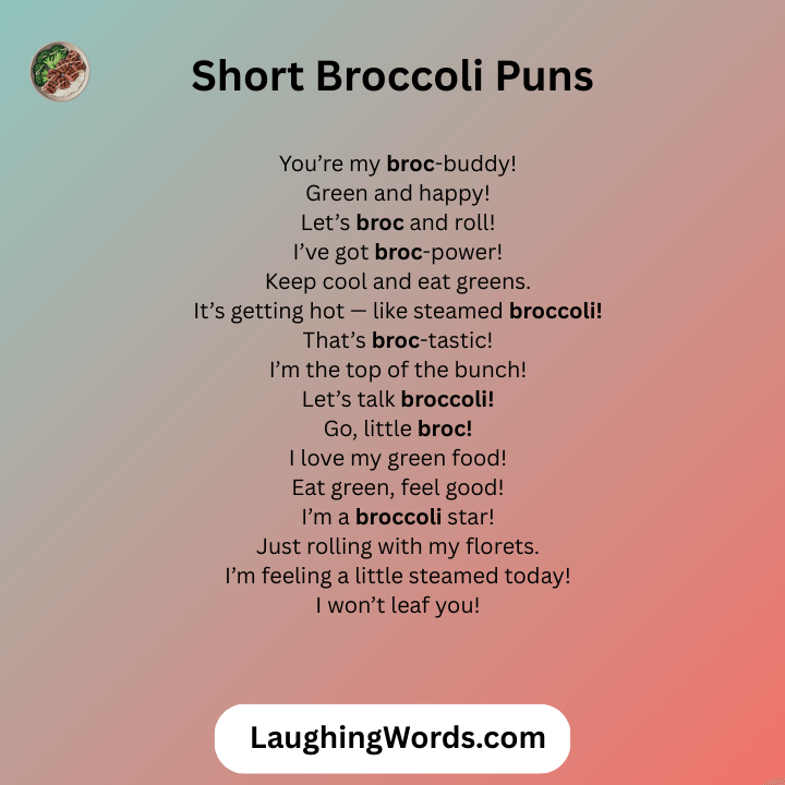 Short Broccoli Puns