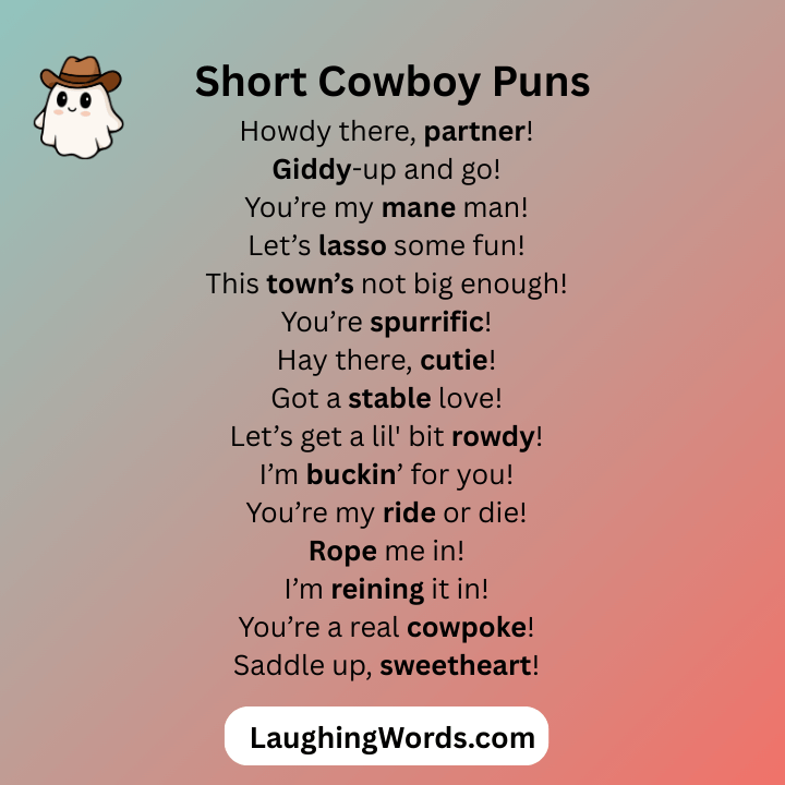 Short Cowboy Puns