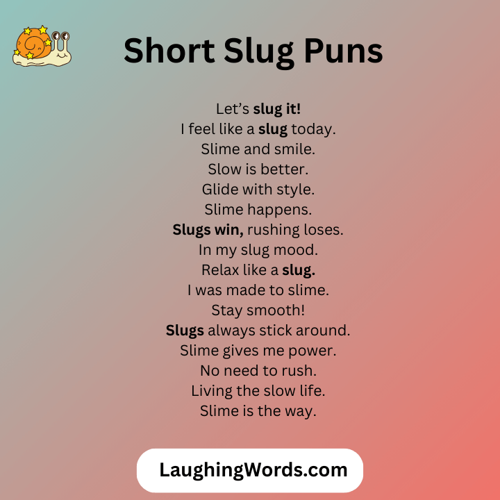 Short Slug Puns