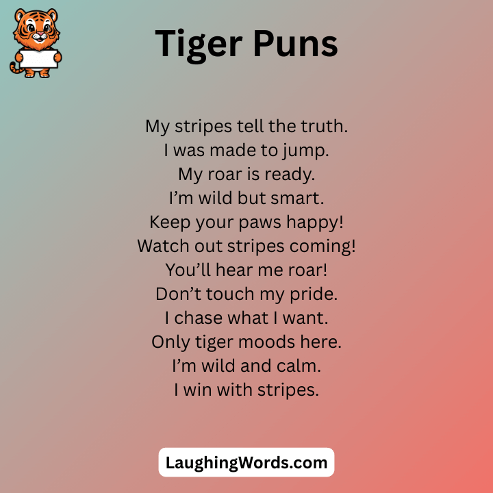 Short Tiger Puns