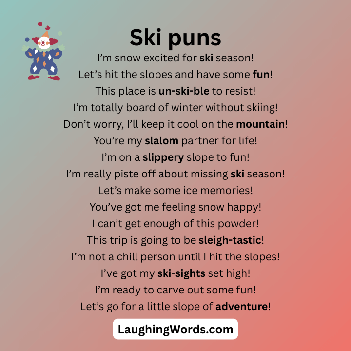 Ski puns