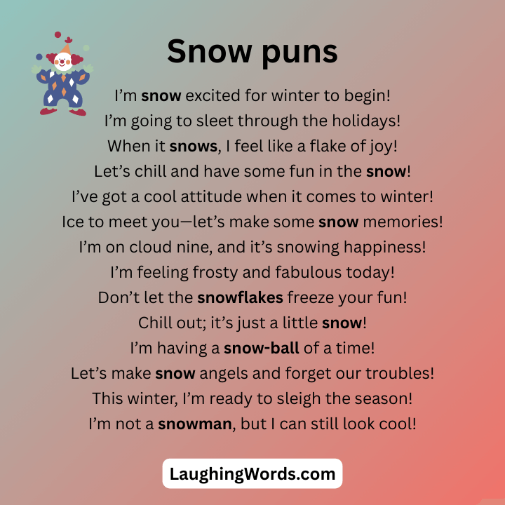 Snow puns