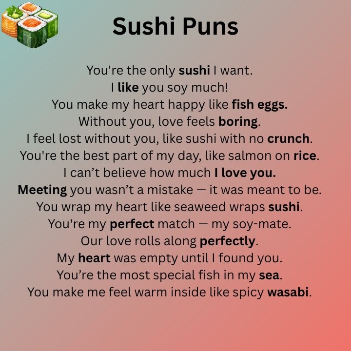 Sushi Puns