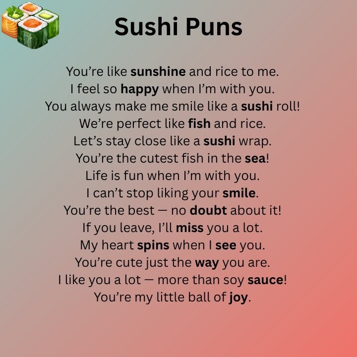 Sushi Puns