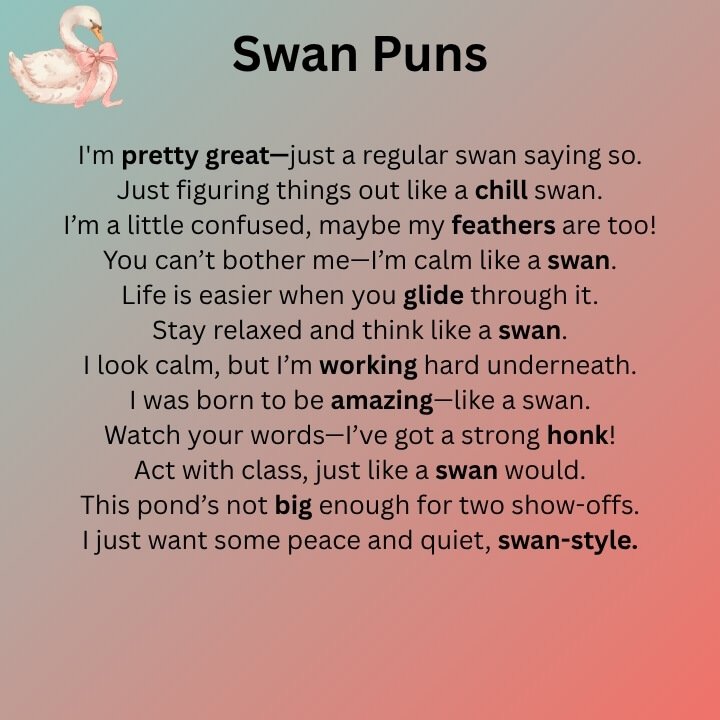 Swan Puns