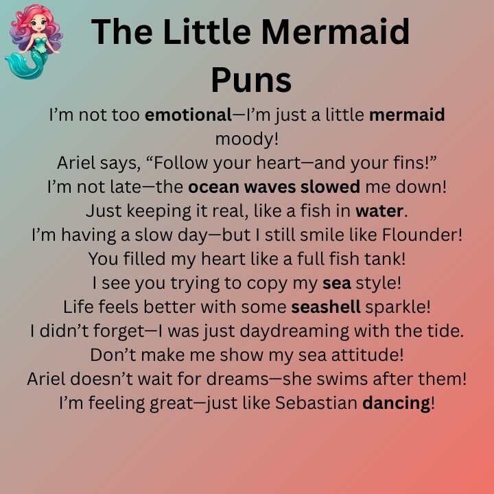 The Little Mermaid Puns