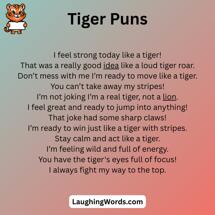 Tiger Puns