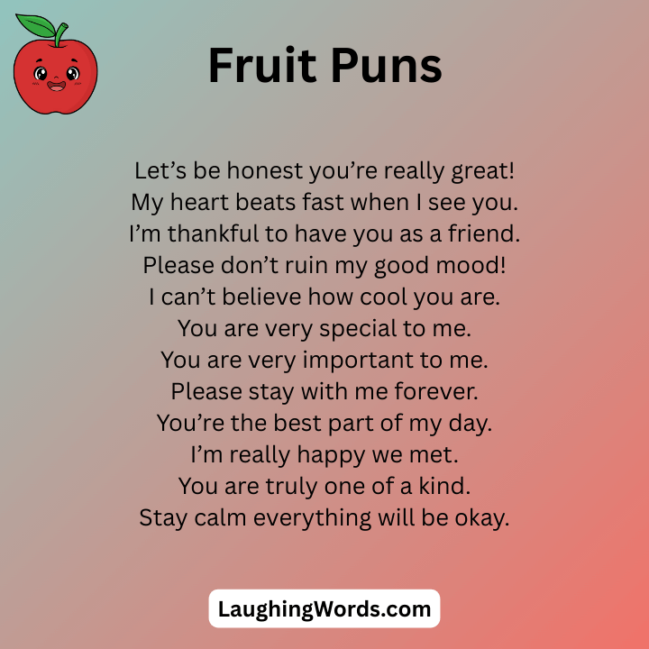 Vegetable And Fruit Puns