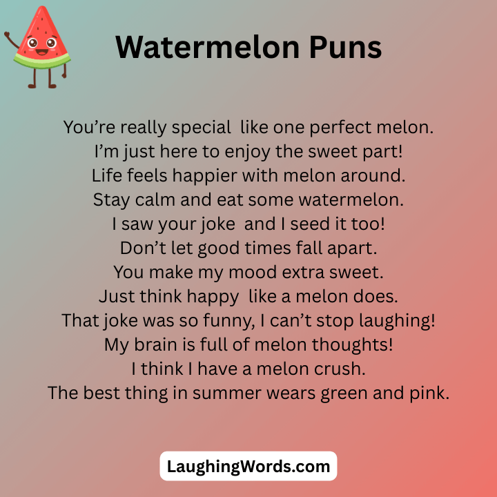 Watermelon Puns One Liners