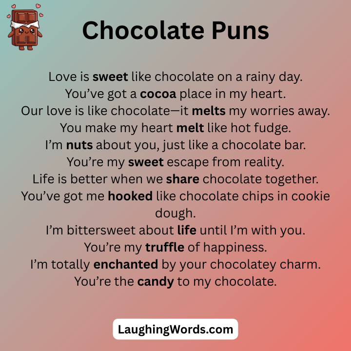 Chocolate Love Puns