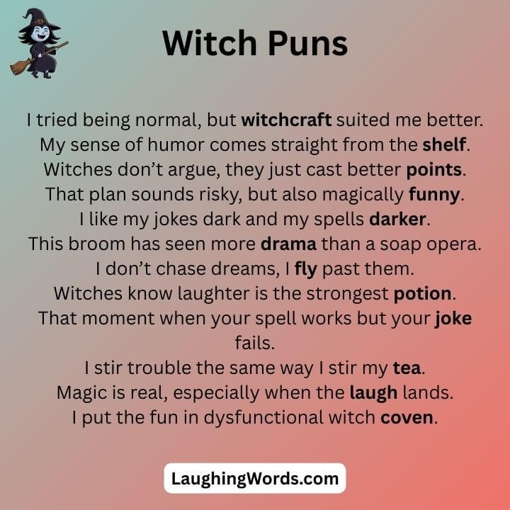 Clever Witch Puns