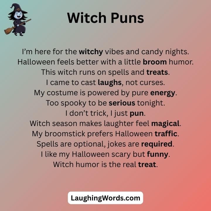Halloween Witch Puns