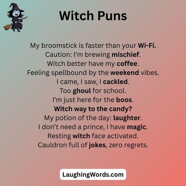 Witch Puns for Instagram