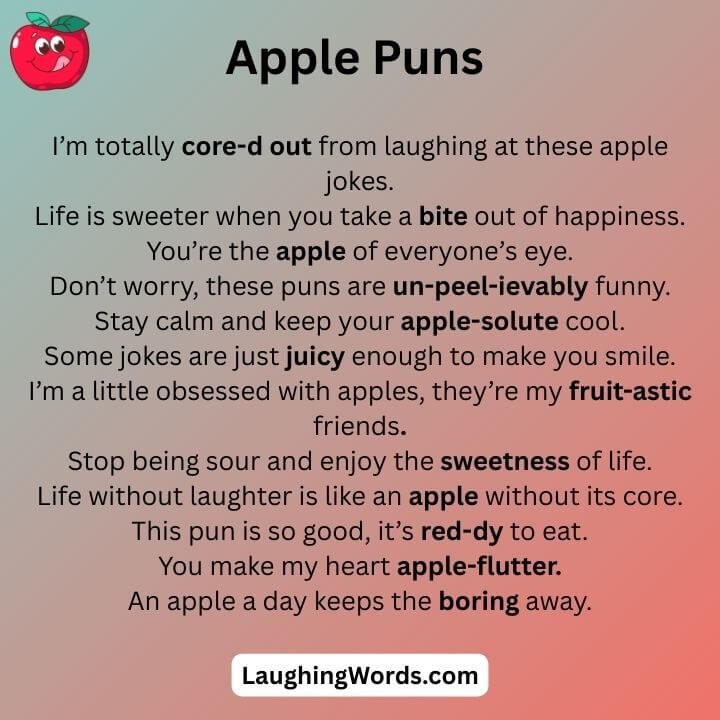 Apple Fruit Puns