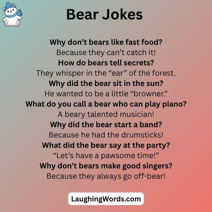 Bear Dad Jokes