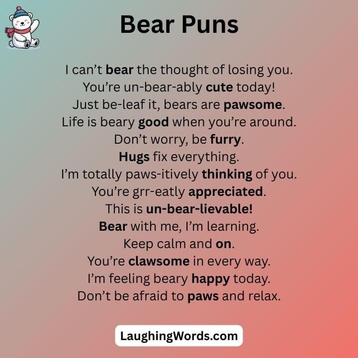 Bear Puns