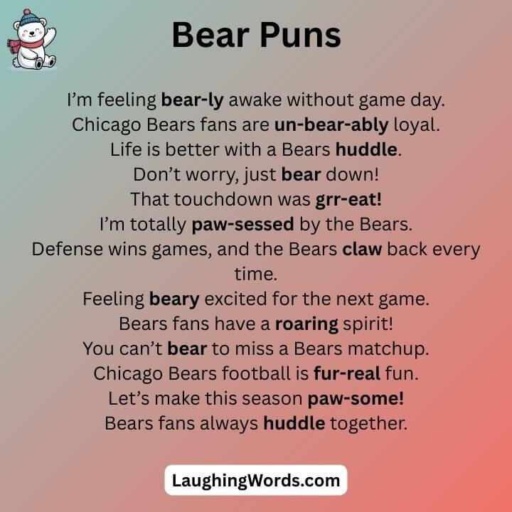 Chicago Bears Puns