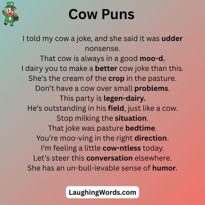 Cow Puns