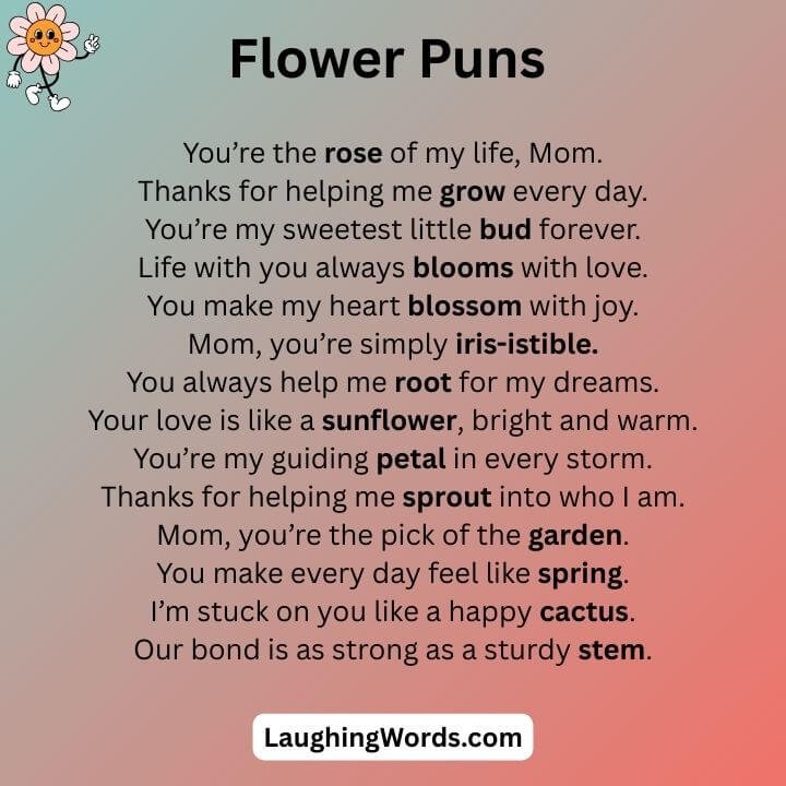 Flower Puns for Mother’s Day