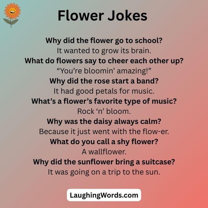 Funny Flower Jokes