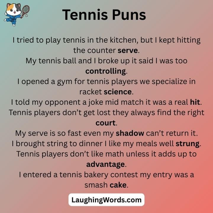 Funny Tennis Puns