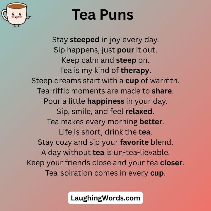 Puns About Tea