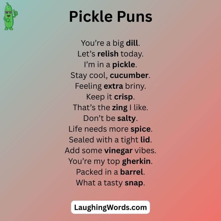 Short Pickle Puns