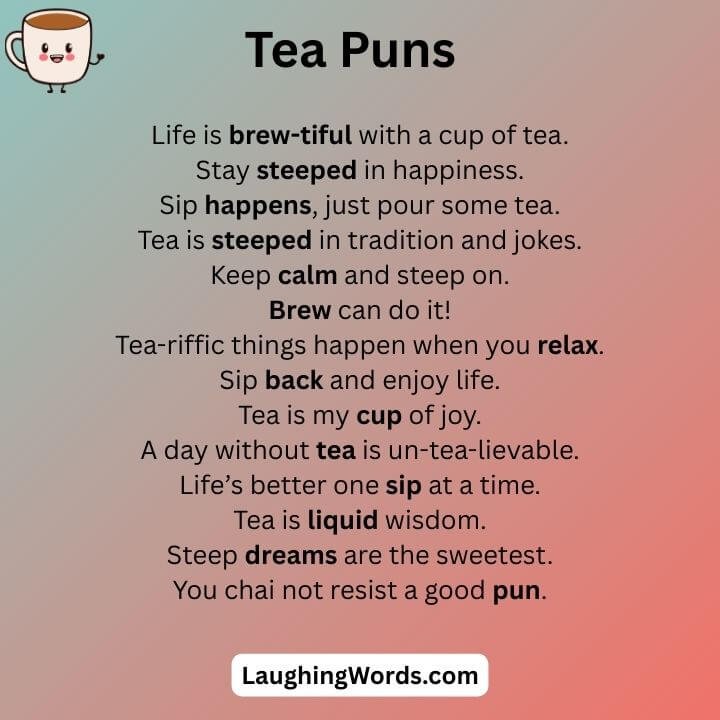 Tea Puns 