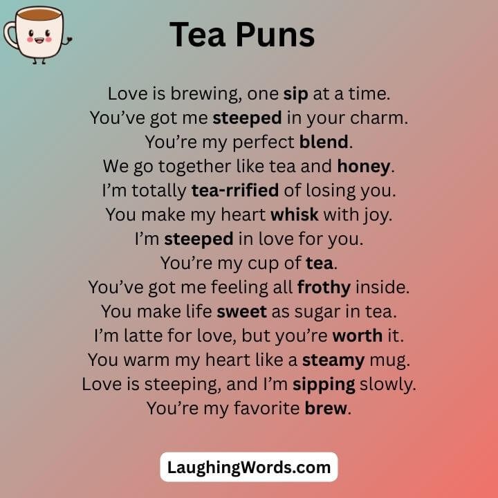 Tea Puns Love
