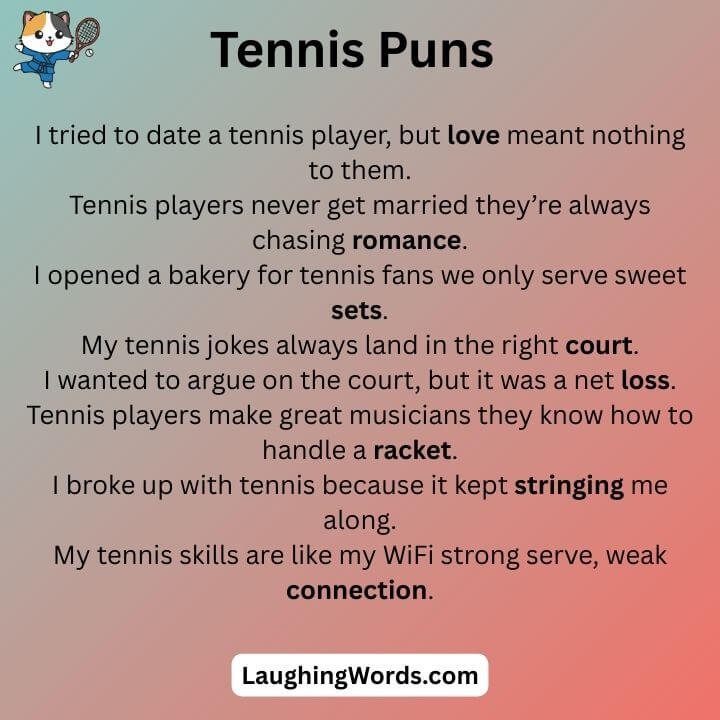 Tennis Puns