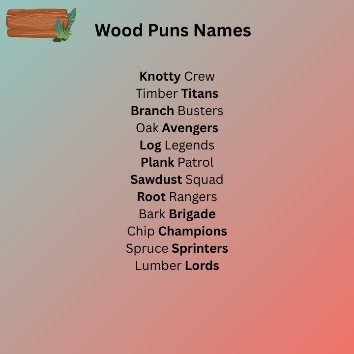 Wood Puns Names