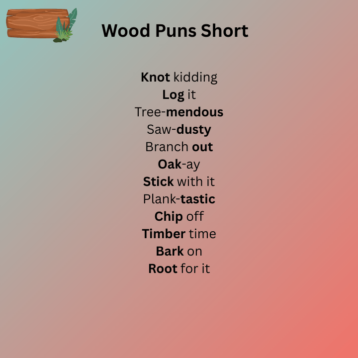 Wood Puns Short